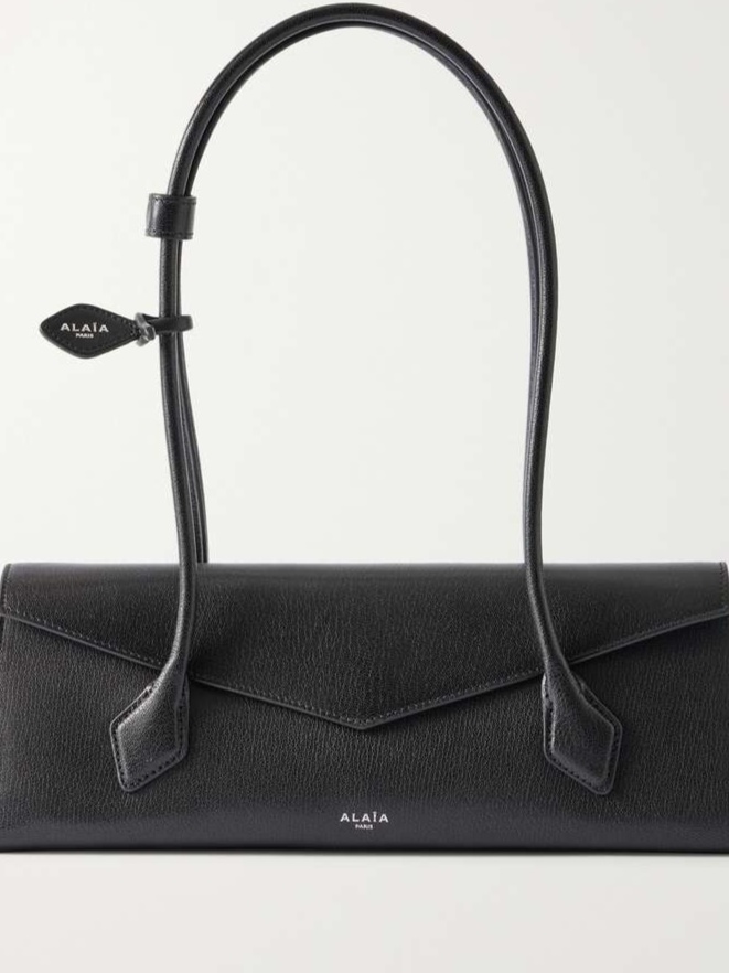 Le Teckel Flat Medium leather shoulder bag