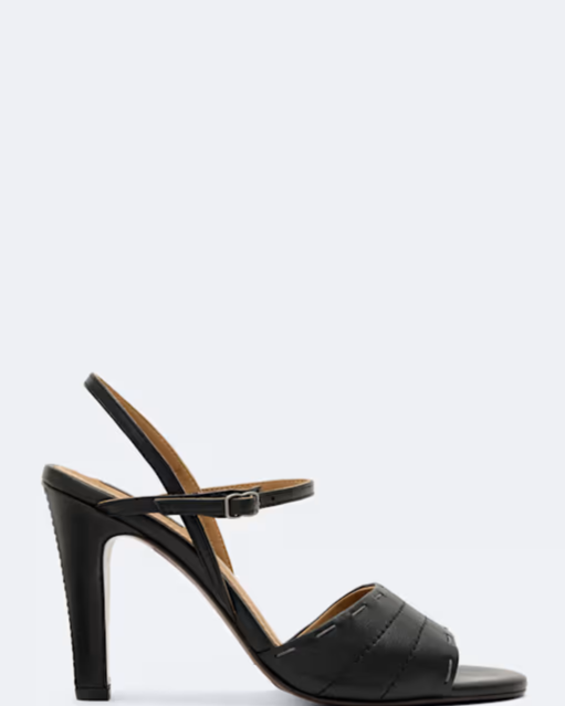 Lila Ankle-Strap Leather Heeled Sandals