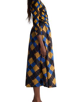 Ballerina Wrap V Neck Dress
