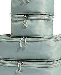 Compression Packing Cubes Set of 4, Mist Blue