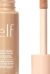 Halo Glow Liquid Filter, Hydrating Complexion Boost, 3 Light/Medium