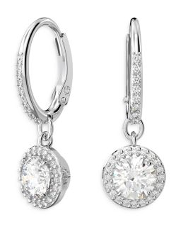Una Huggie Hoop Drop Earrings