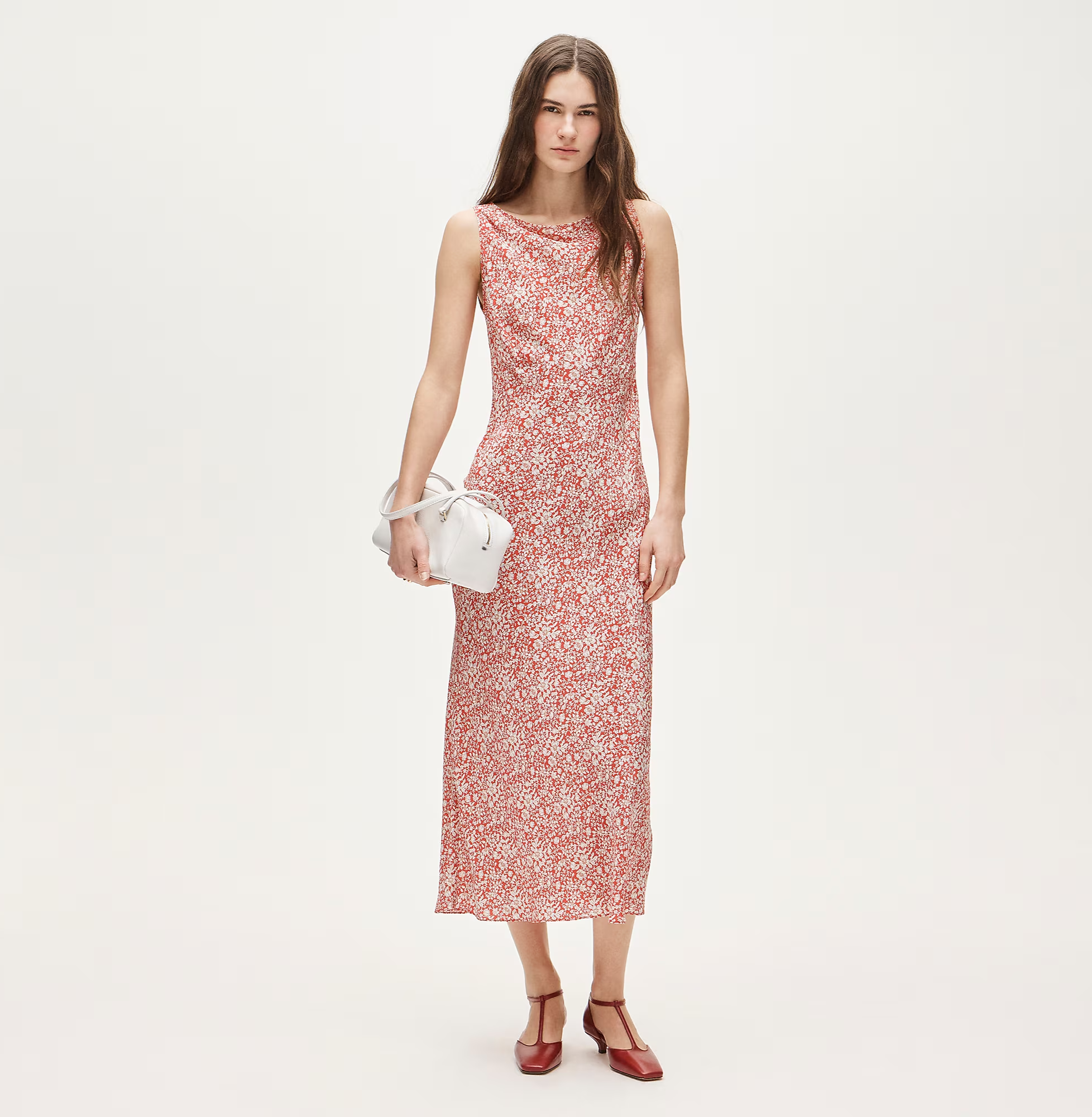 Bias-cut slip dress in Liberty® Lizzy floral fabric