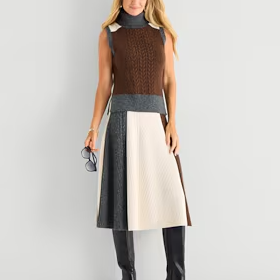 Liz Claiborne Womens High Rise Midi Flared Skirt