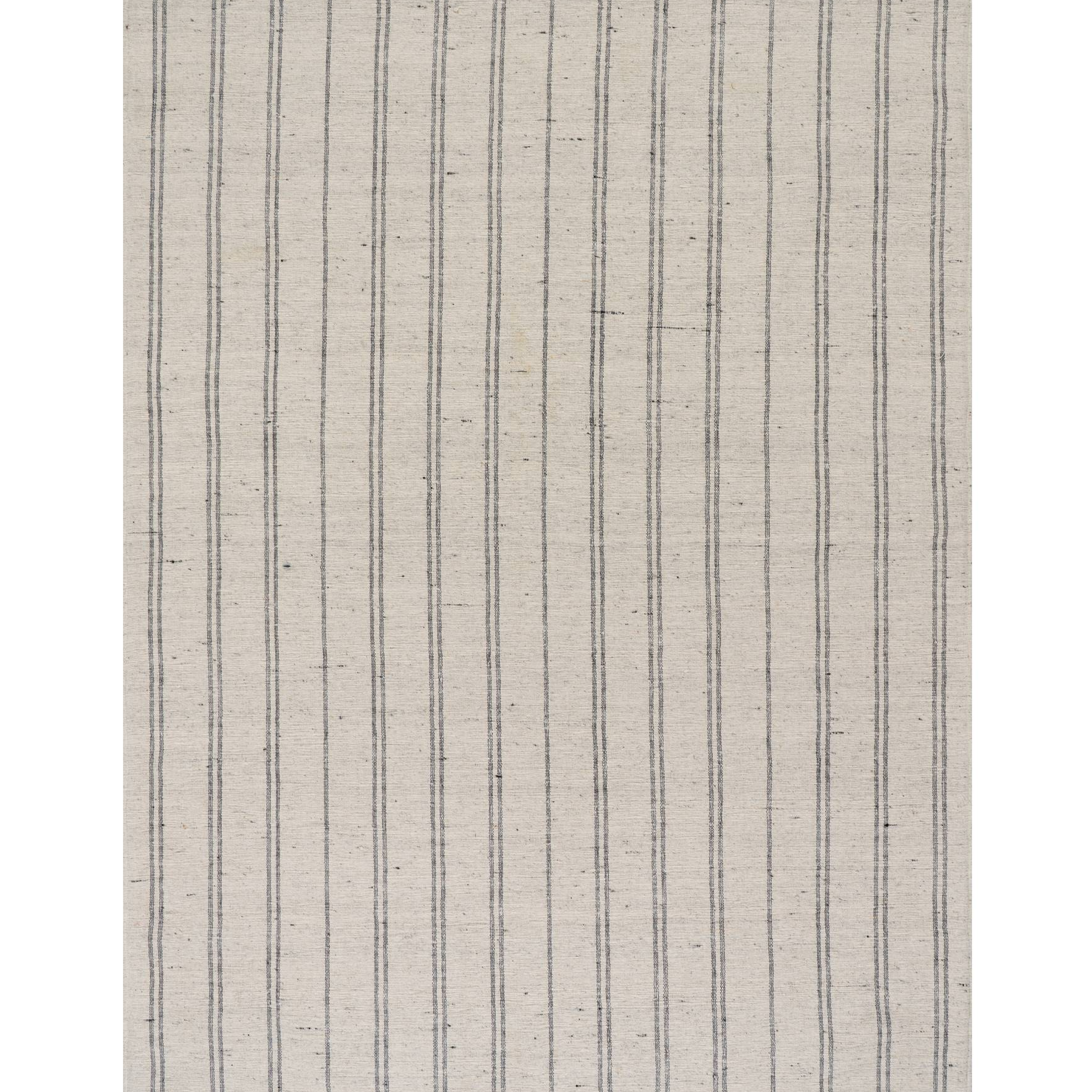 Arven Striped Handmade Cotton Rug | Grey
