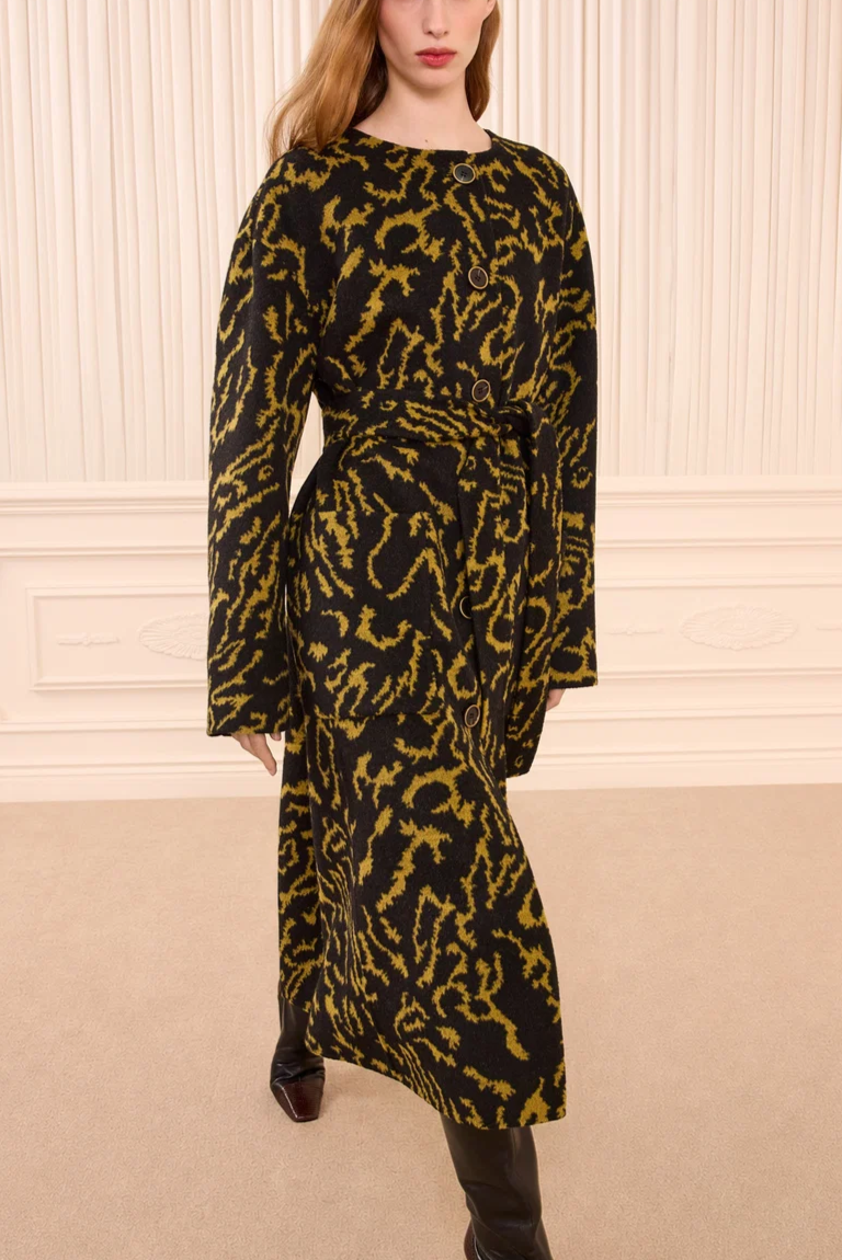 Fernanda Wool Coat Amber