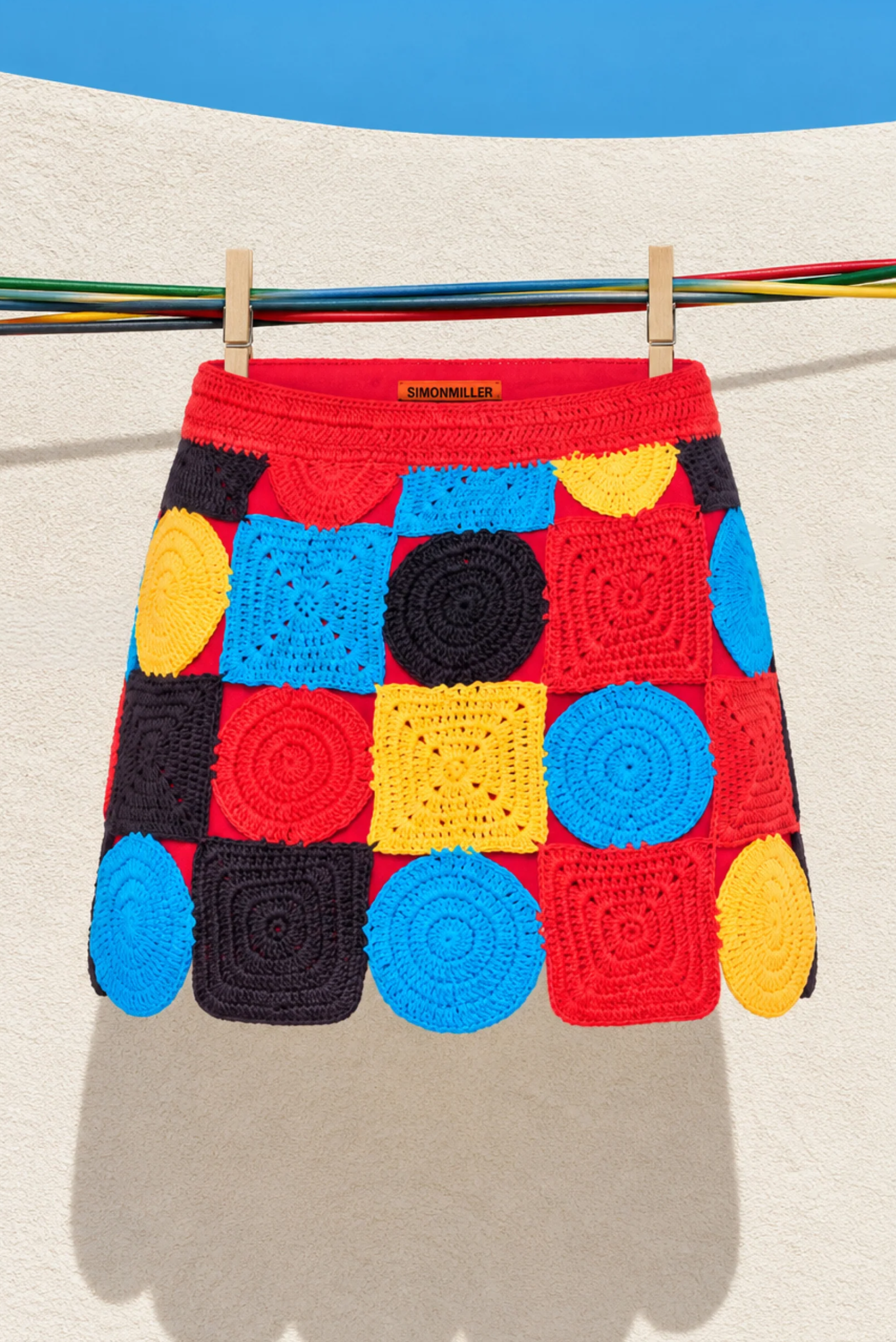 Beep Beep Mini Skirt In Primary Multi-Shape