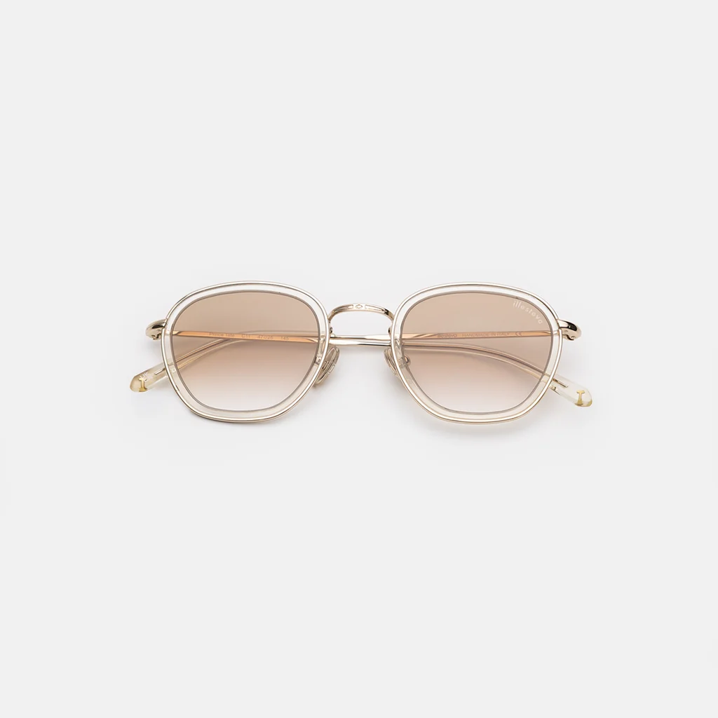 Prince Tate Sunglasses, Champagne/Gold / Taupe Flat Gradient