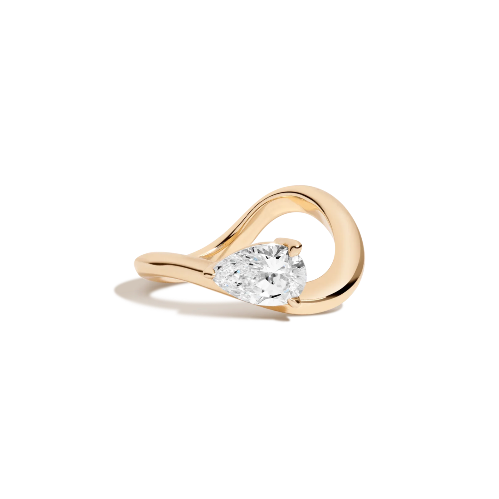 1ct Pear Lab Grown Diamond Floating Ring