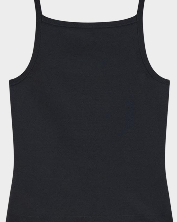 Square-Neck Viscose Knit Tank