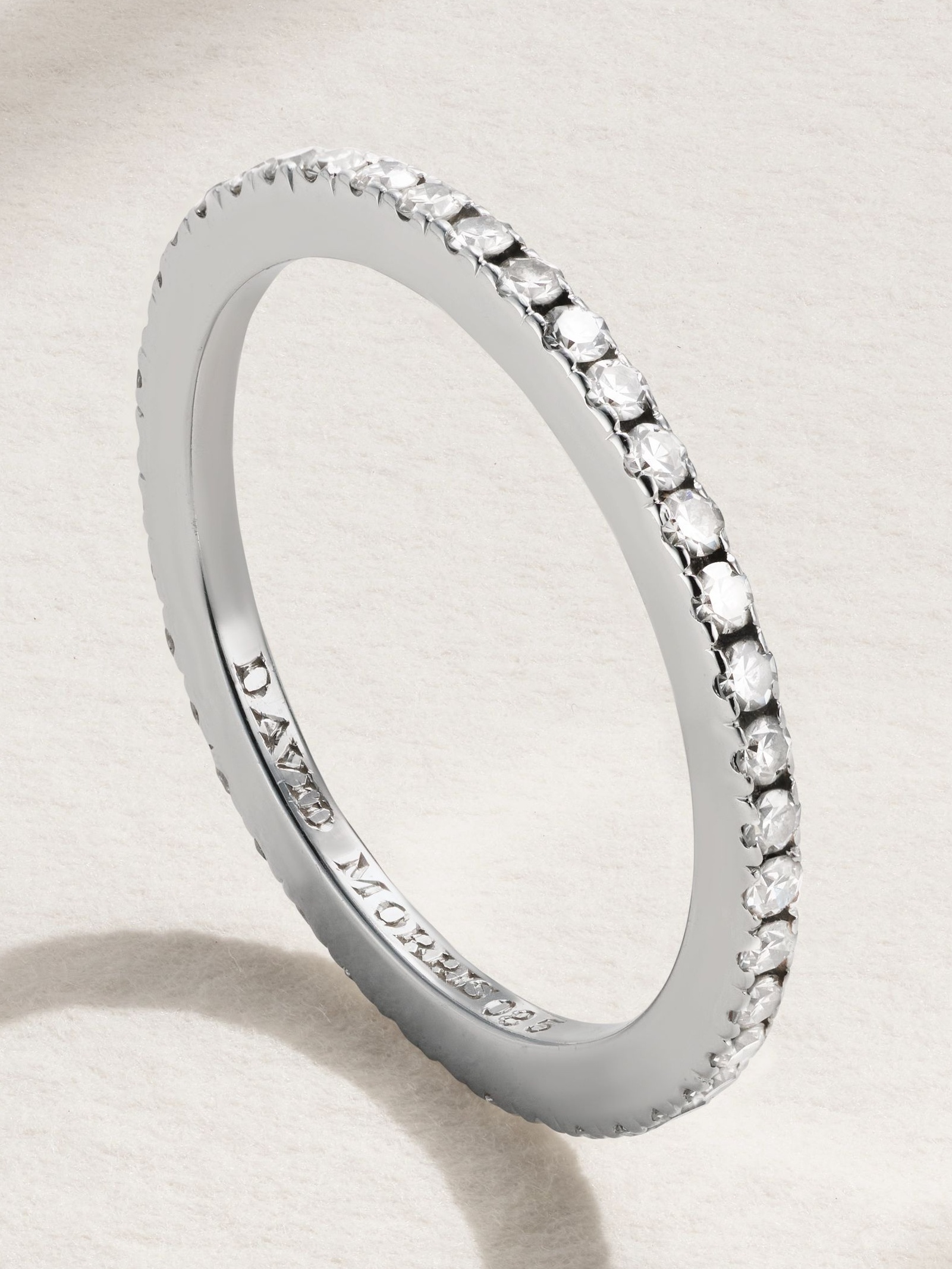 Platinum diamond eternity ring