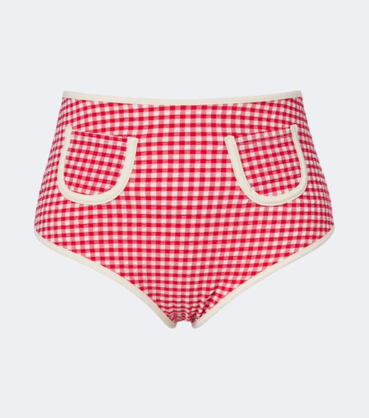 Polly gingham bikini bottoms