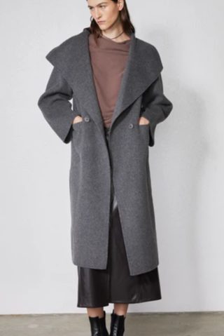 The Collared Oversized Wool Coat