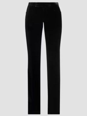Velvet Tailored Straight-Leg Pants
