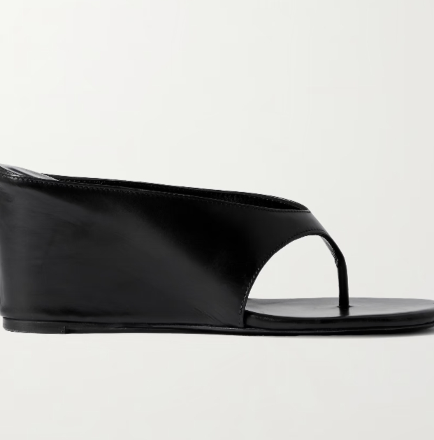 Yaga leather wedge sandals