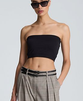 Women's Wide-Leg Double Belt Pants