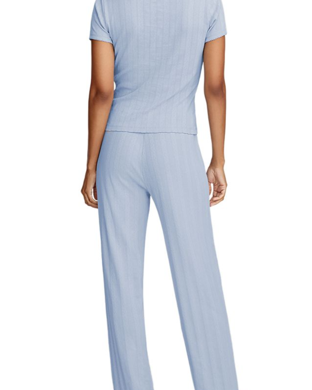 Pointelle Knit Pants
