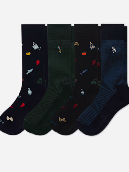 Men's Dress Calf Sock 4-Pack