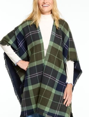 Aspen Plaid Ruana