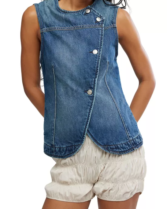 We The Free Maris Denim Top