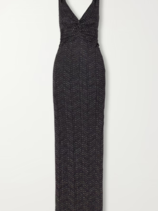MISSONI Striped crochet crochet-knit maxi dress