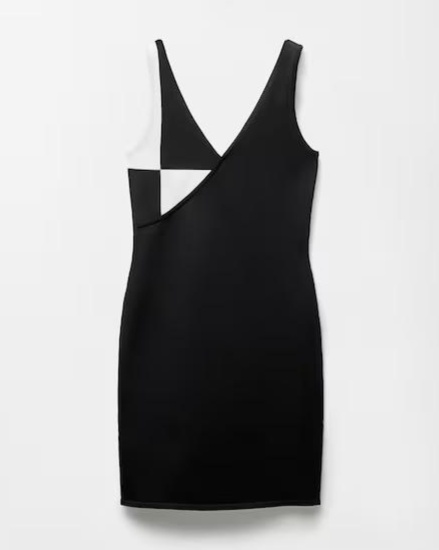 Stretch Wool Knit Mini Dress