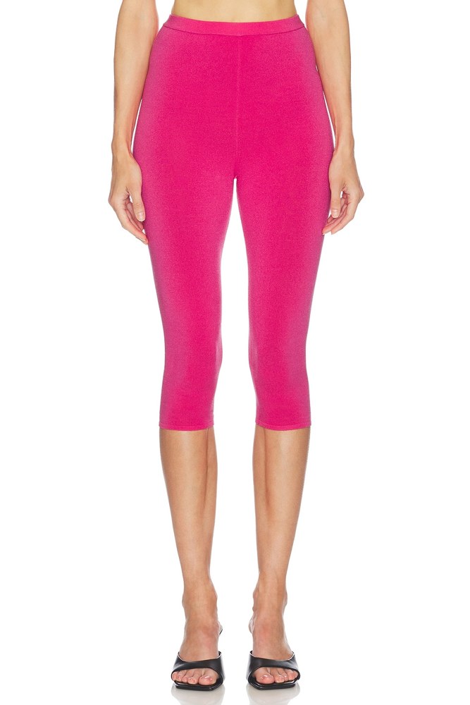 Beckette Knit Capri - Shocking Pink