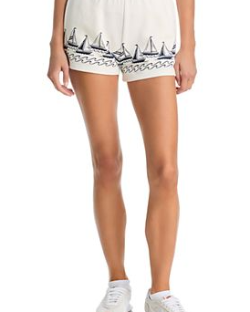 Malik Border Print Shorts