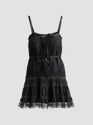 Saphirae Lace-Trim Mini Dress