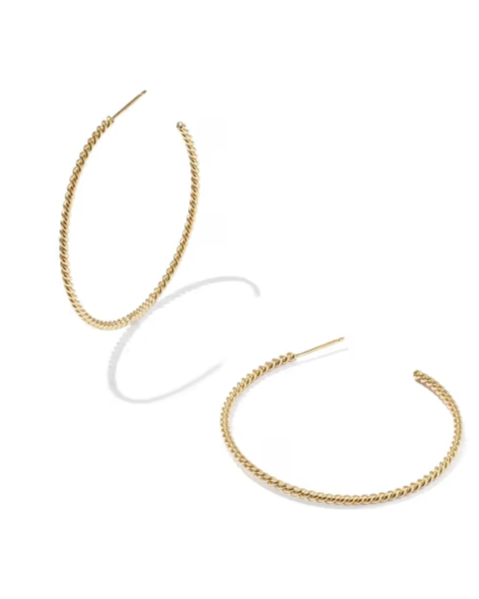 Victoria Twist 14k Gold-Filled Hoop Earrings