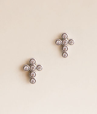 BUCKLE.COM MIMI MINI CROSS EARRING