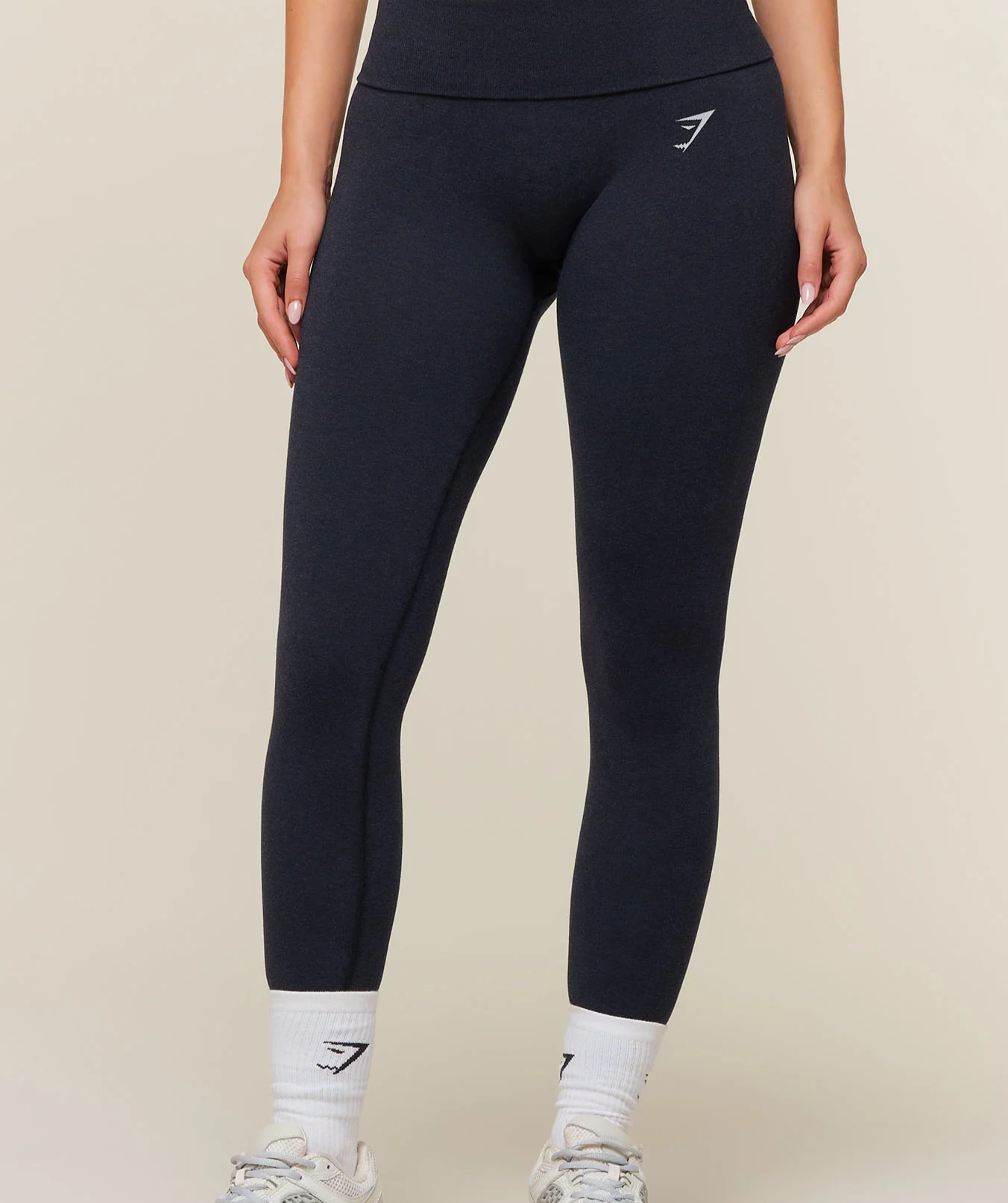 CottonMove™ Leggings - Deep Blue Marl