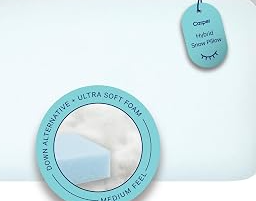 Sleep Hybrid Snow Pillow - Standard, White
