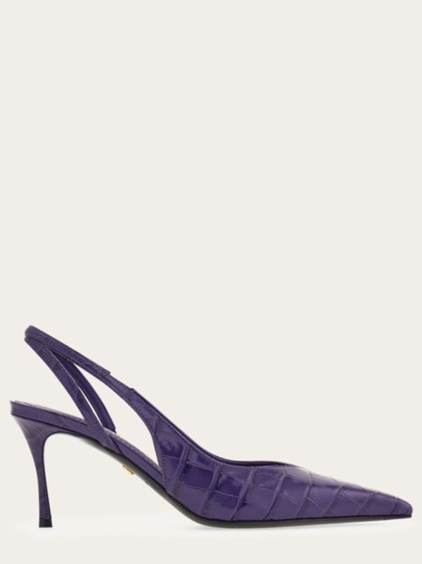 Mid heel slingback