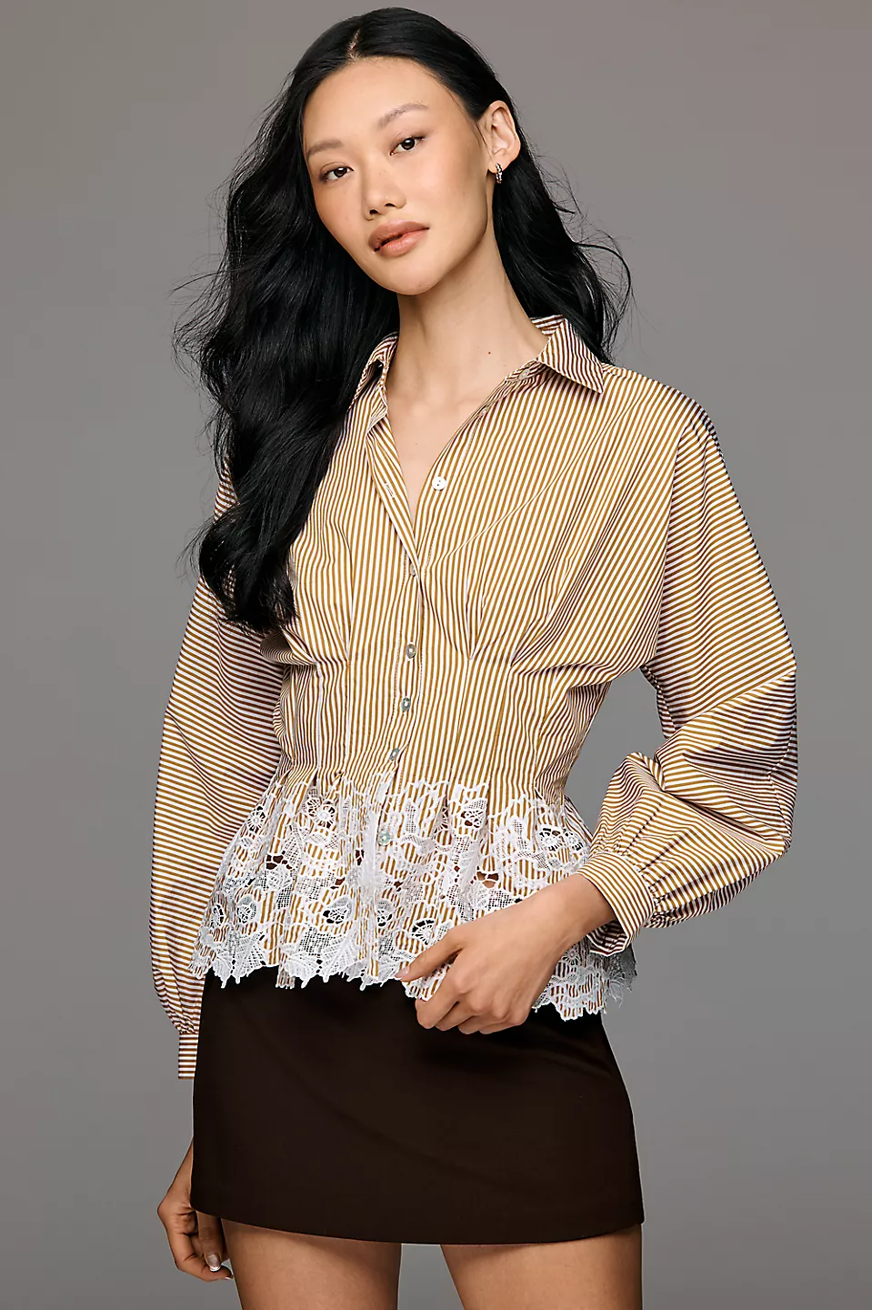 Maeve En Saison Juliette Buttondown Top