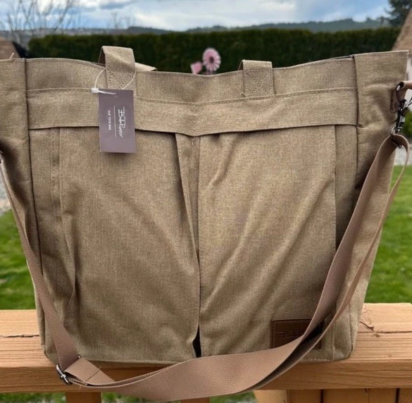 Bella Russo Tote Bag Tan New