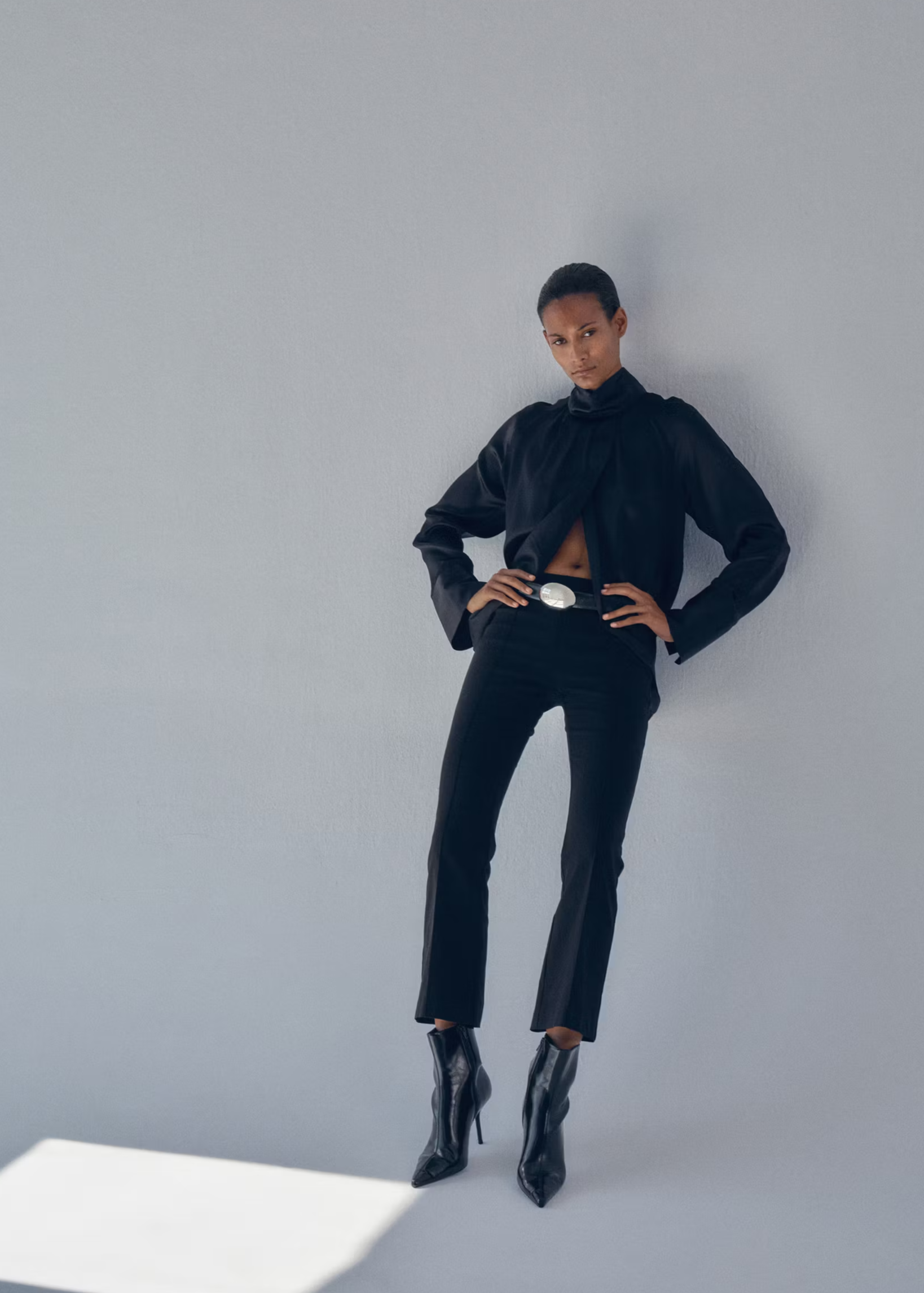 High-Waist Crop Trousers
