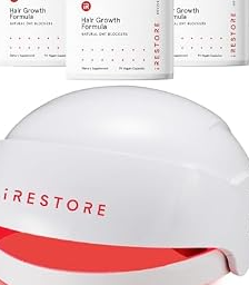 Essential Red Light Hair Device & Hair Growth Supplement 3-Pack