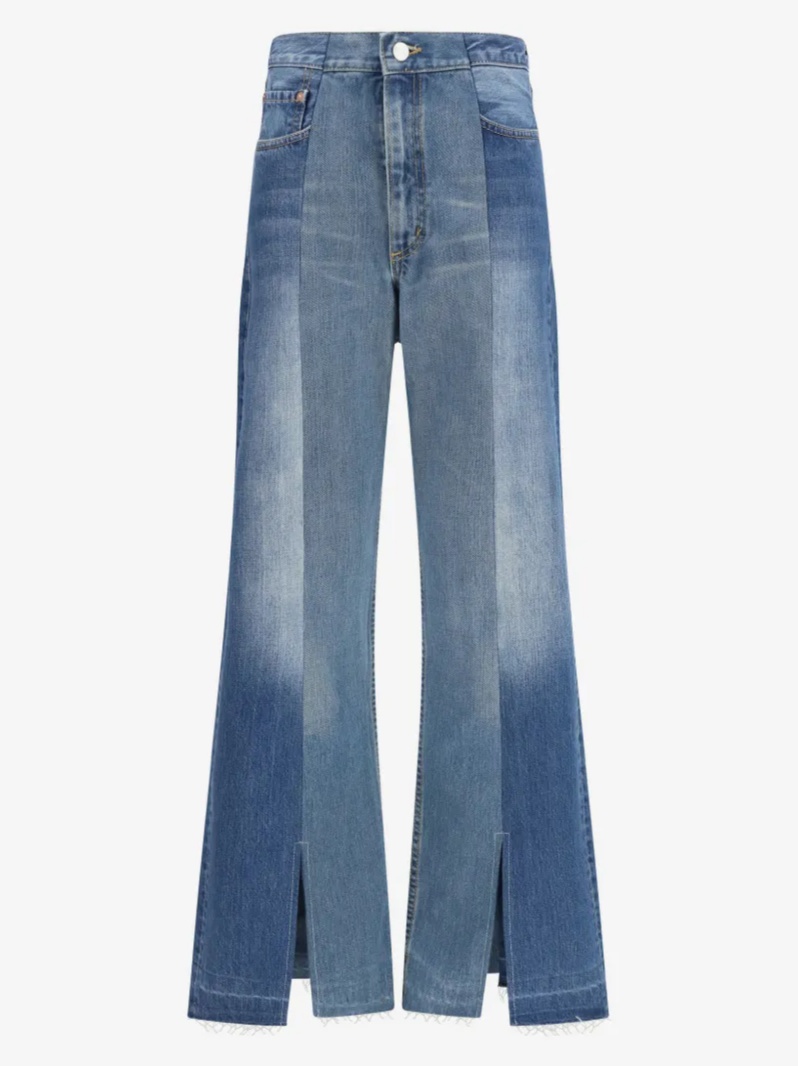 Arcola slit panel jeans