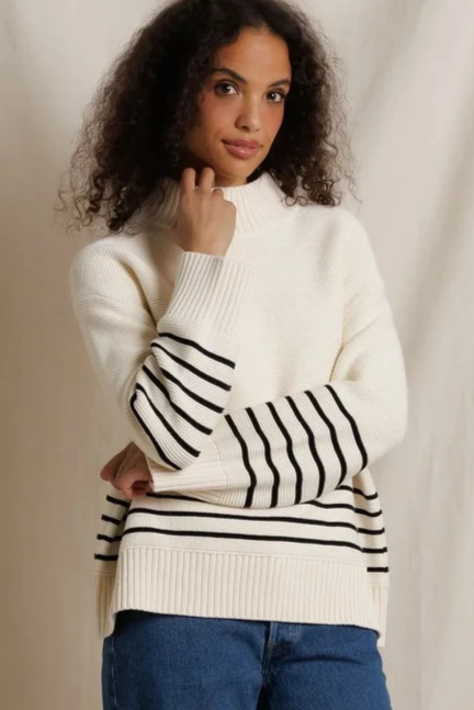 Elsie 100% Cotton Turtleneck Sweater