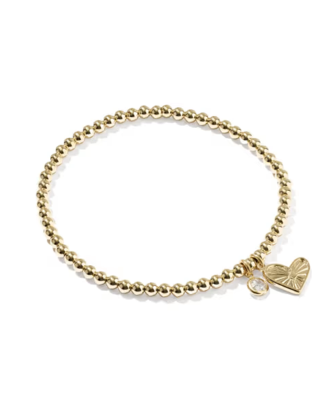 Ari Heart 14k Gold-Filled Stretch Bracelet