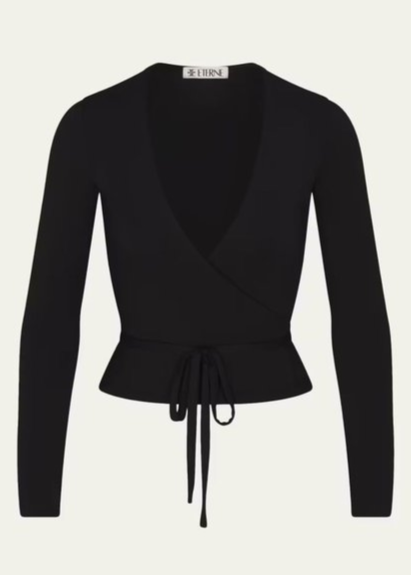 Jersey Wrap Top