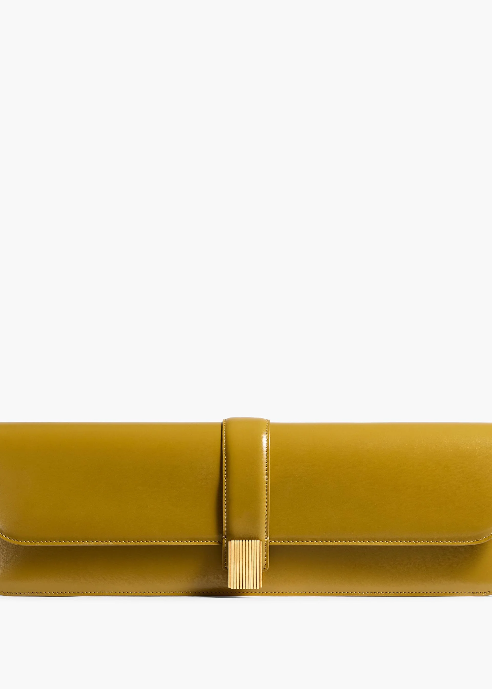 Khaite Blake Long Clutch in Golden Olive