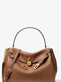 Hamilton Large Textured Leather Soft Satchel