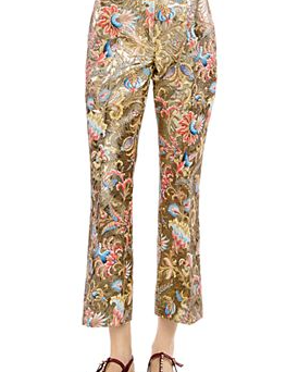 Metallic Flare Trousers