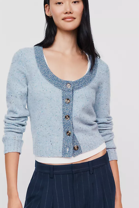 Maeve Wool-Blend Cropped Cardigan