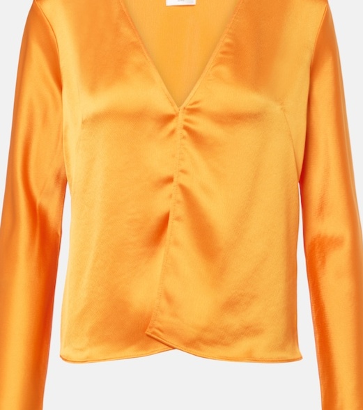 Barb satin top