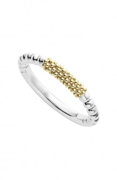 'Caviar Icon' Stacking Ring
