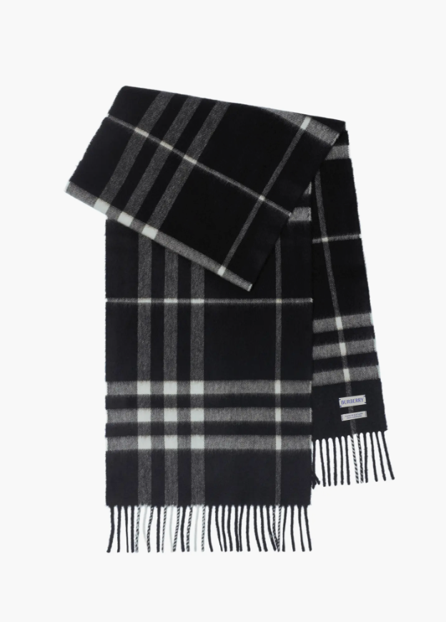 Check Cashmere Scarf