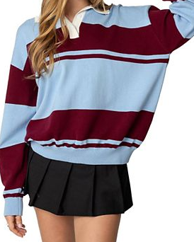 Kian Striped Polo Sweater